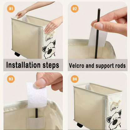 Rolling Storage Cart with Rolling Wheels for Organized Everyday Storage in Home Office detail image - detail view 9