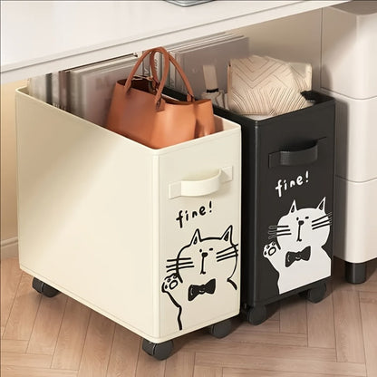 Storage Cart, Rolling with Wheels & Removable Frame, Under-Desk Office Organizer for Home shown in the main product view