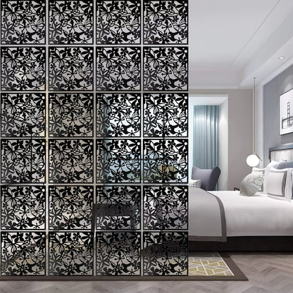 Room Divider shown in the Black, 24 Panels option
