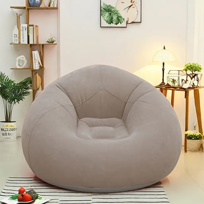 Round Bean Bag Chair, Floor Lounge Chair for Comfortable Everyday Seating in Living Room detail image - detail view 12