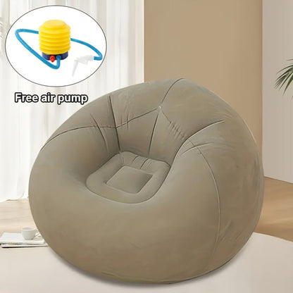 Round Bean Bag Chair with Multiple Color Options for Living Room detail image - detail view 11