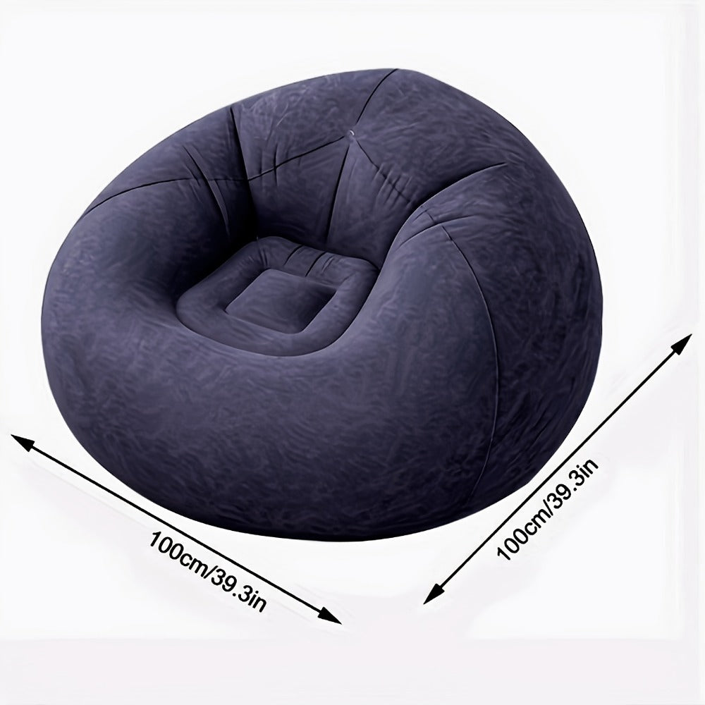 Round Bean Bag Chair with Multiple Color Options for Living Room detail image - detail view 15