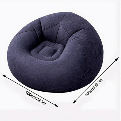 Round Bean Bag Chair with Multiple Color Options for Living Room detail image - detail view 15