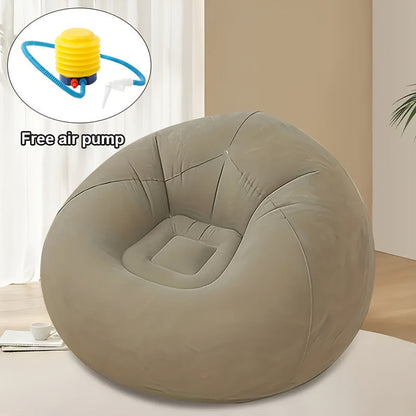 Bean Bag Chair shown in the New sofa Gray option