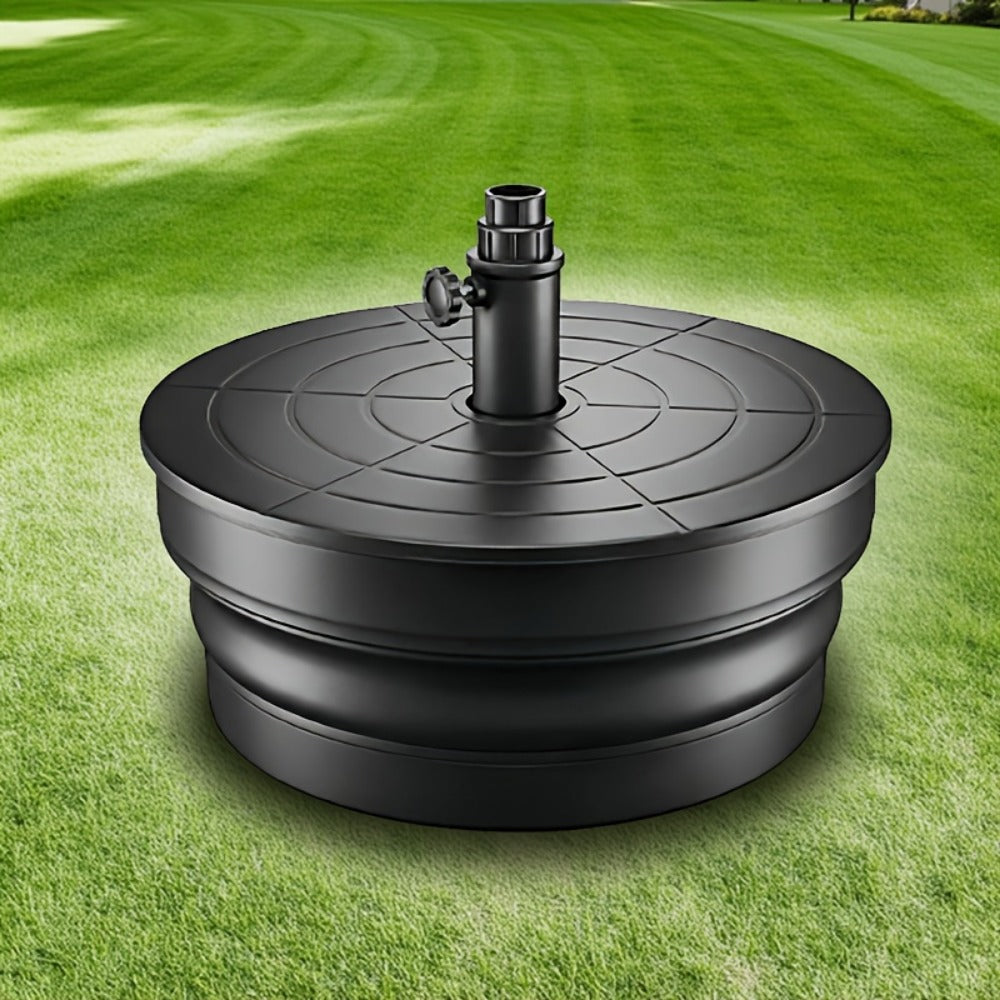 Round Heavy-Duty Umbrella Base with Weather-Resistant Finish detail image - detail view 10