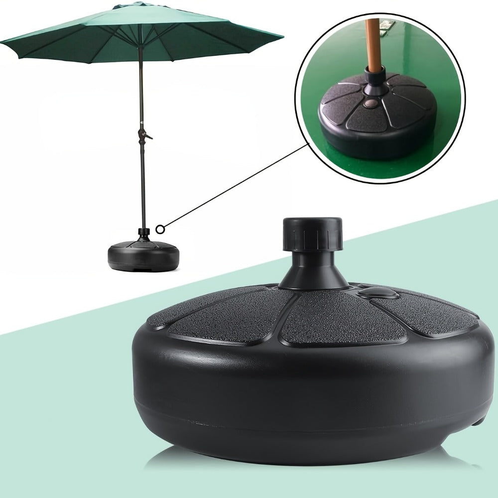 Round Heavy-Duty Umbrella Base with Weather-Resistant Finish detail image - detail view 13