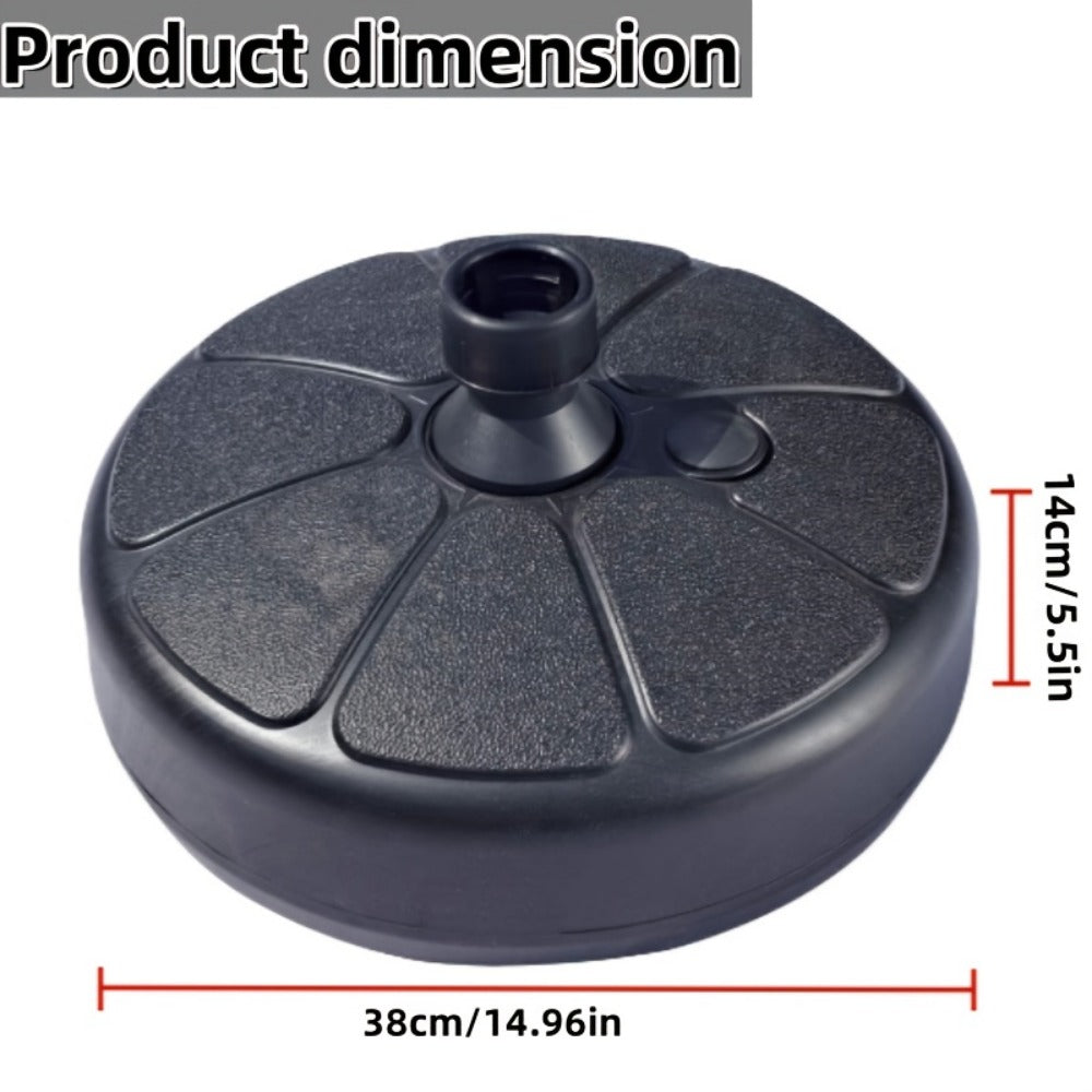 Round Heavy-Duty Umbrella Base with Weather-Resistant Finish detail image - detail view 15