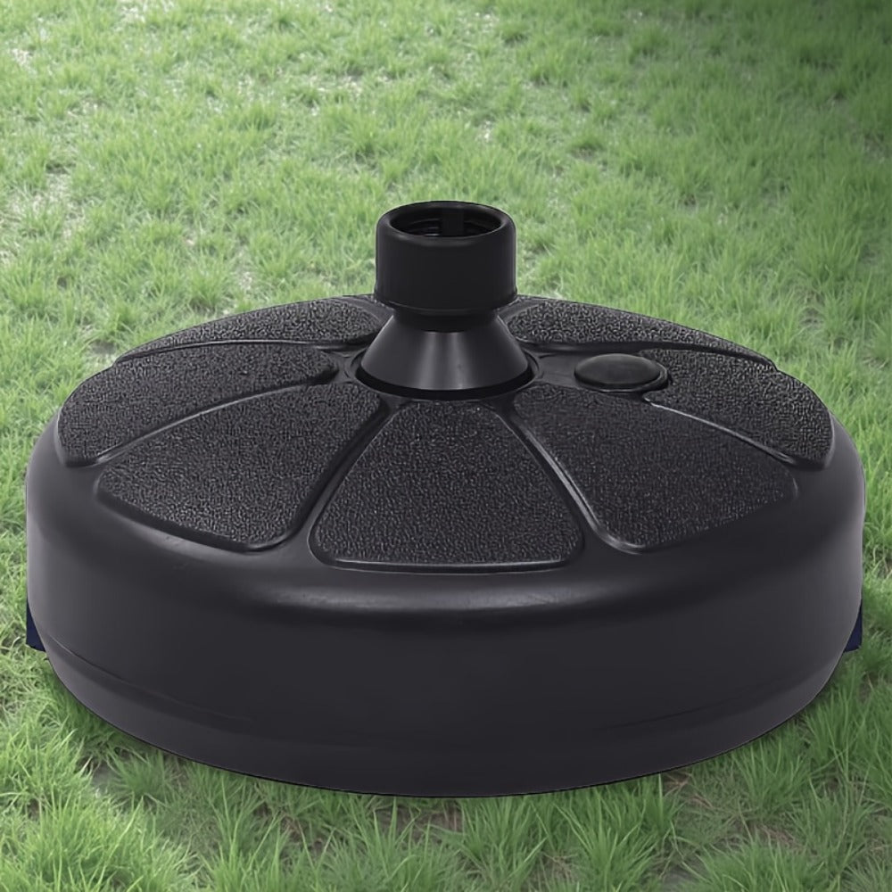 Round Heavy-Duty Umbrella Base with Weather-Resistant Finish detail image - detail view 3