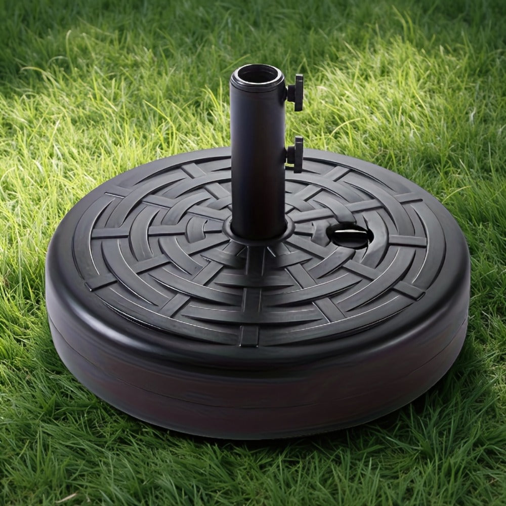 Round Heavy-Duty Umbrella Base with Weather-Resistant Finish detail image - detail view 5