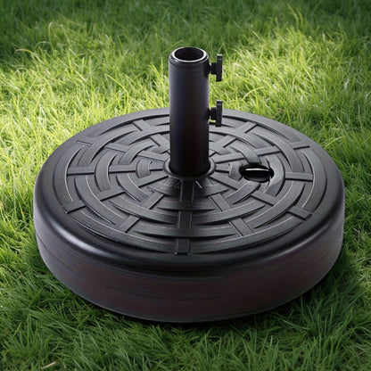 Round Heavy-Duty Umbrella Base with Weather-Resistant Finish detail image - detail view 5