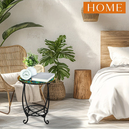 Round Outdoor Side Table, Adirondack Side Table for Outdoor Serving and Relaxation detail image - detail view 7