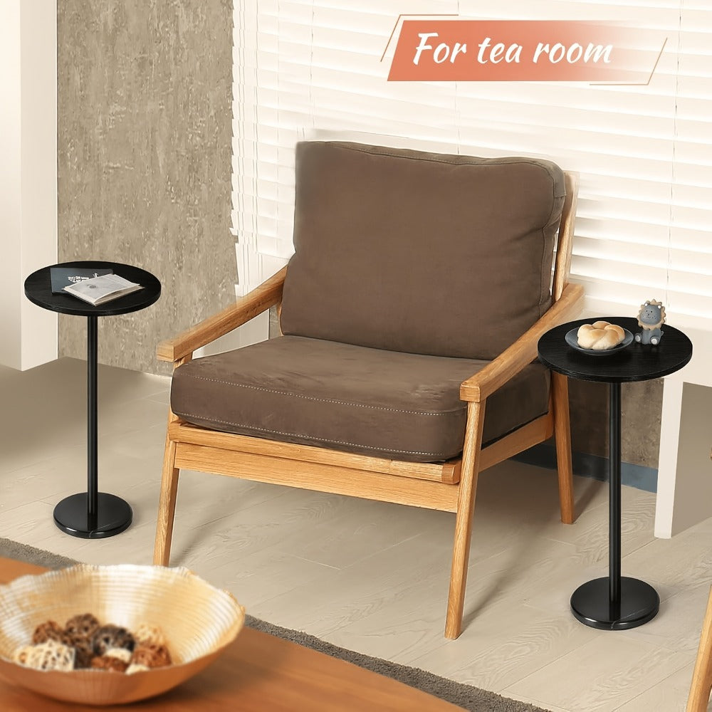 Round Outdoor Side Table with Multiple Color Options, Patio End Table detail image - detail view 12
