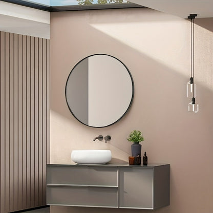 Round Wall Mirror, Bathroom Vanity Mirror for Dressing and Daily Routines detail image - detail view 12
