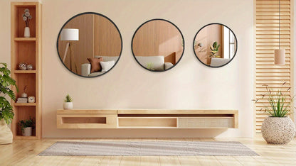 Round Wall Mirror, Bathroom Vanity Mirror for Dressing and Daily Routines detail image - detail view 14