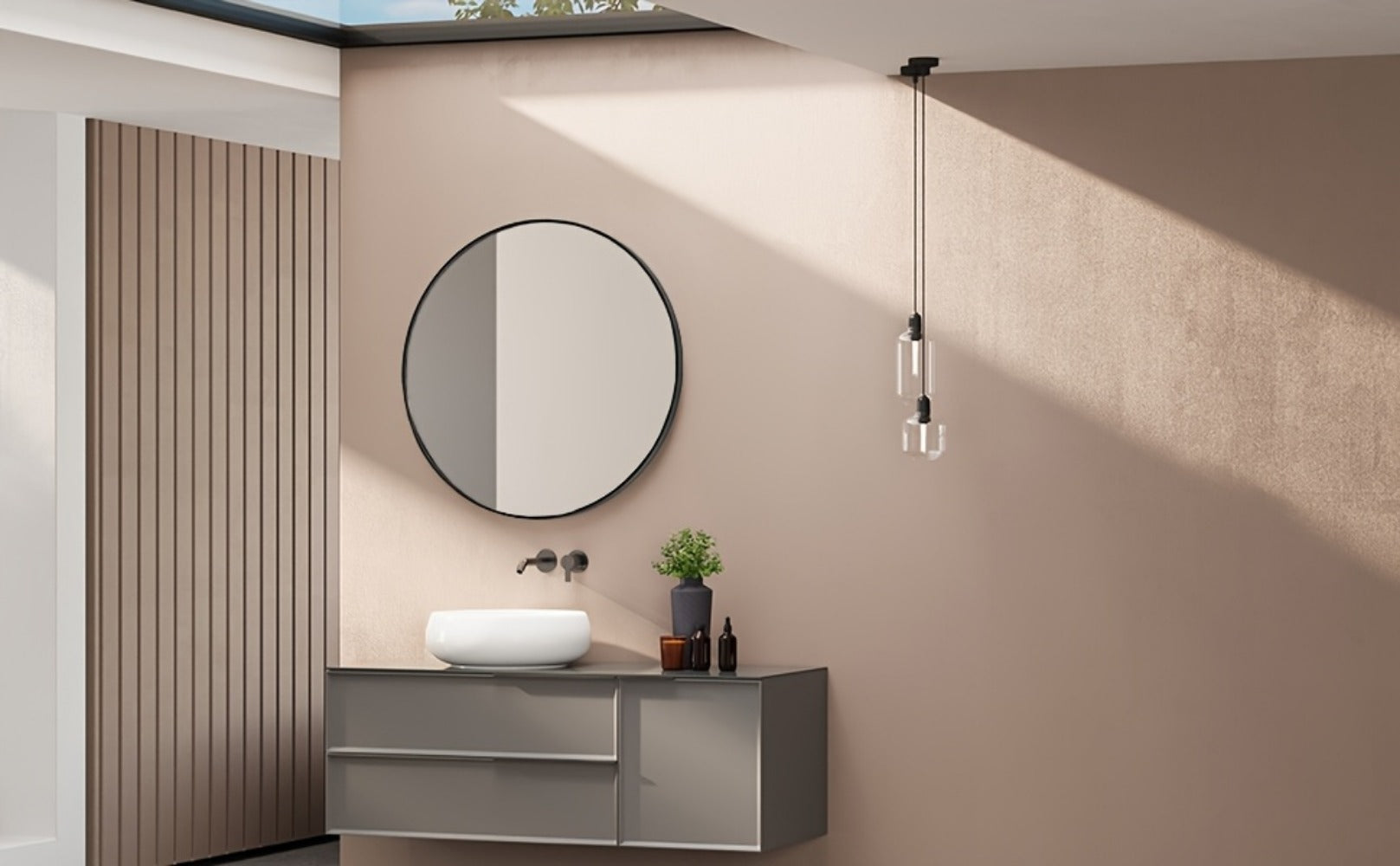 Round Wall Mirror, Bathroom Vanity Mirror for Dressing and Daily Routines detail image - detail view 16