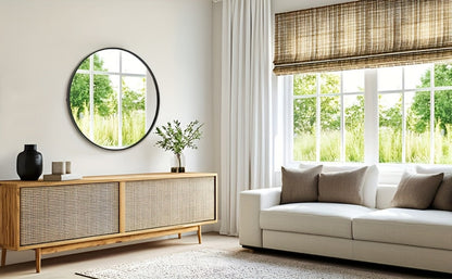 Round Wall Mirror, Bathroom Vanity Mirror for Dressing and Daily Routines detail image - detail view 17