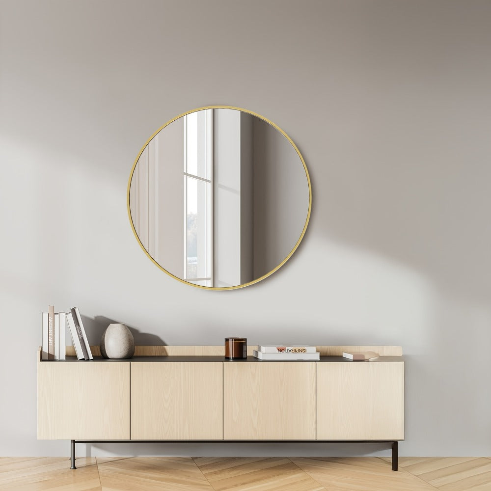Round Wall Mirror, Bathroom Vanity Mirror for Dressing and Daily Routines detail image - detail view 20