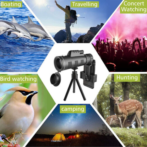 40x60 HD Monocular Telescope with BAK4 Prism & Phone Holder
