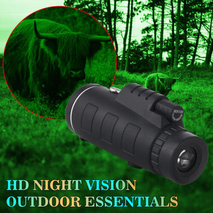 40x60 HD Monocular Telescope with BAK4 Prism & Phone Holder