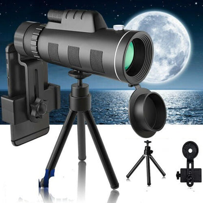 40x60 HD Monocular Telescope with BAK4 Prism & Phone Holder