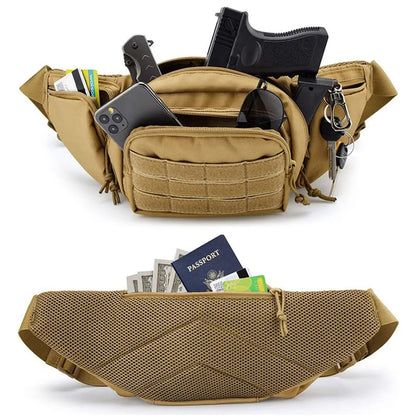 Concealed Carry Fanny Pack – Tactical Pistol Waist Pack Holster Bag with MOLLE System