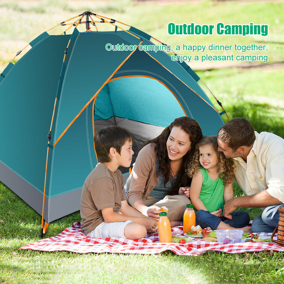 Pop-Up Camping Tent – Instant Waterproof Backpacking Tent 2-4 Person