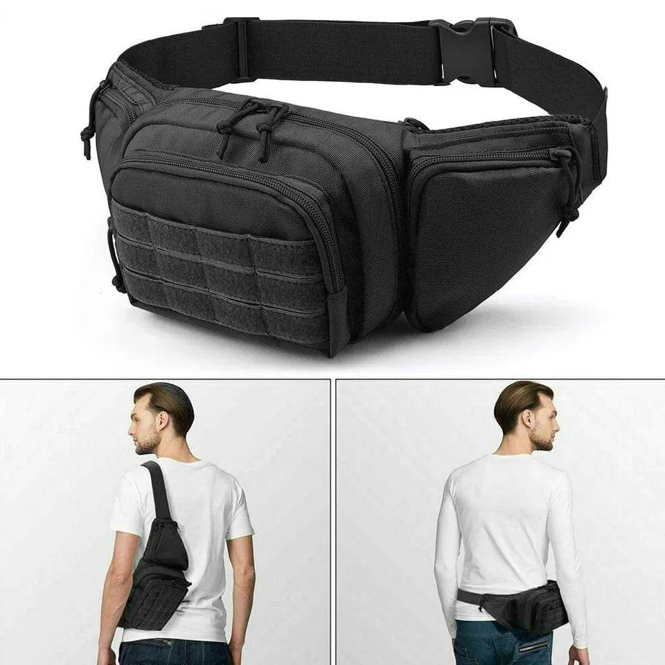Concealed Carry Fanny Pack – Tactical Pistol Waist Pack Holster Bag with MOLLE System
