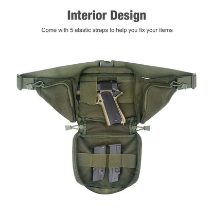 Concealed Carry Fanny Pack – Tactical Pistol Waist Pack Holster Bag with MOLLE System