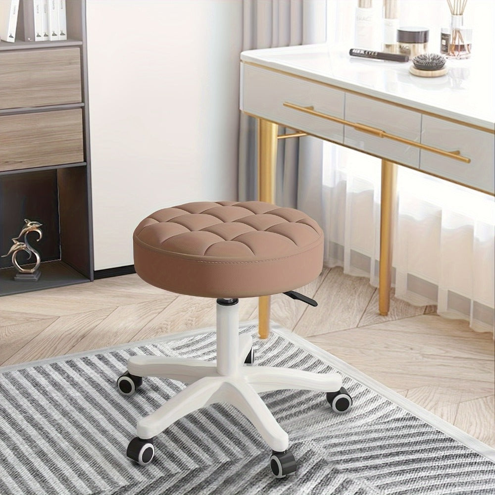 Salon Chair with Padded Seat and 360° Swivel for Beauty Studio detail image - detail view 10