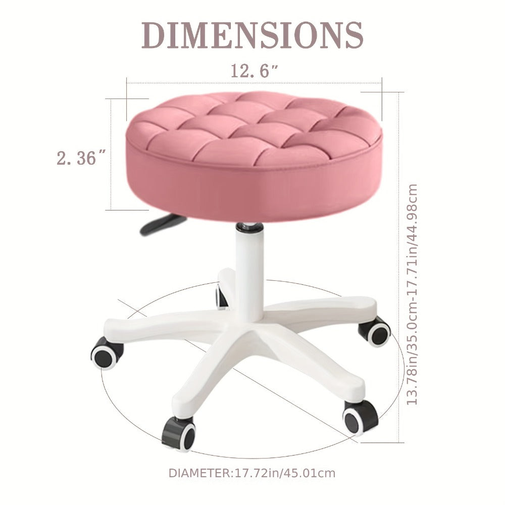 Salon Chair with Padded Seat and 360° Swivel for Beauty Studio detail image - detail view 8