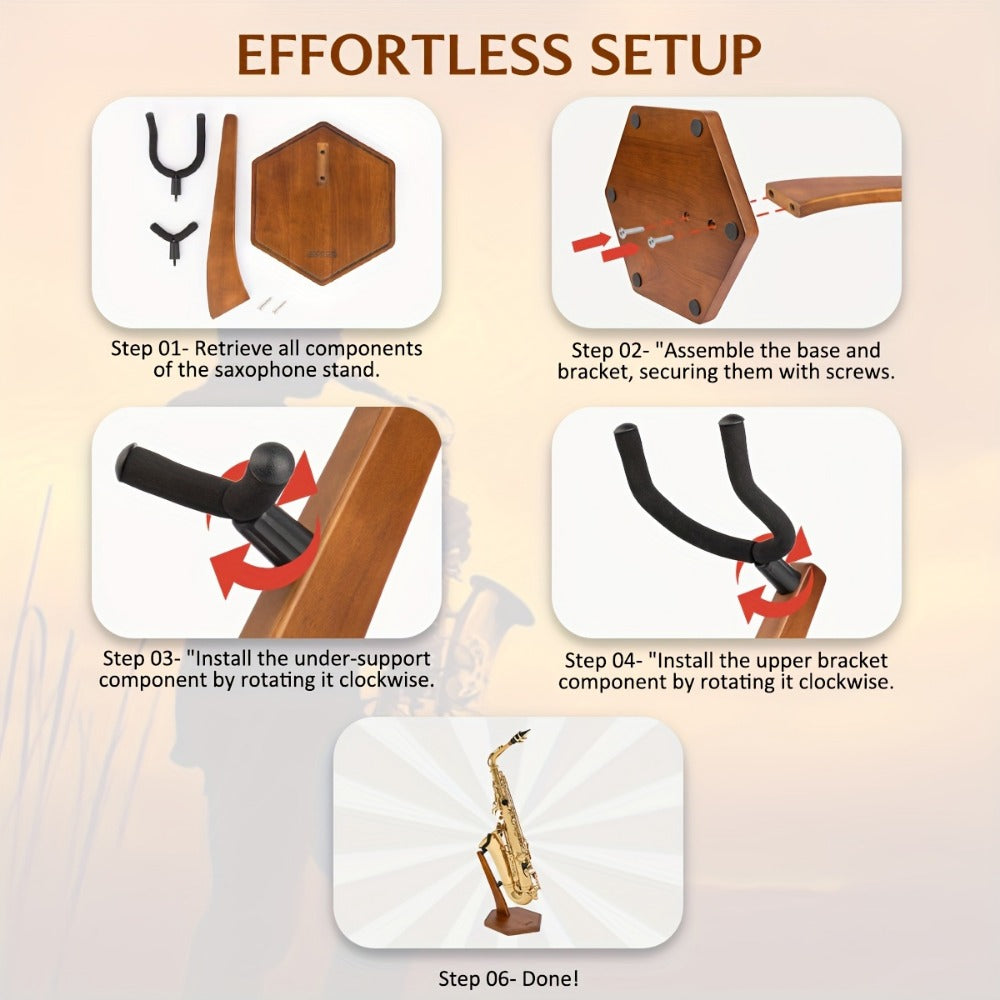 Saxophone Stand, STRICH, FH-4, Solid for Holding And Displaying Saxophones detail image - detail view 6