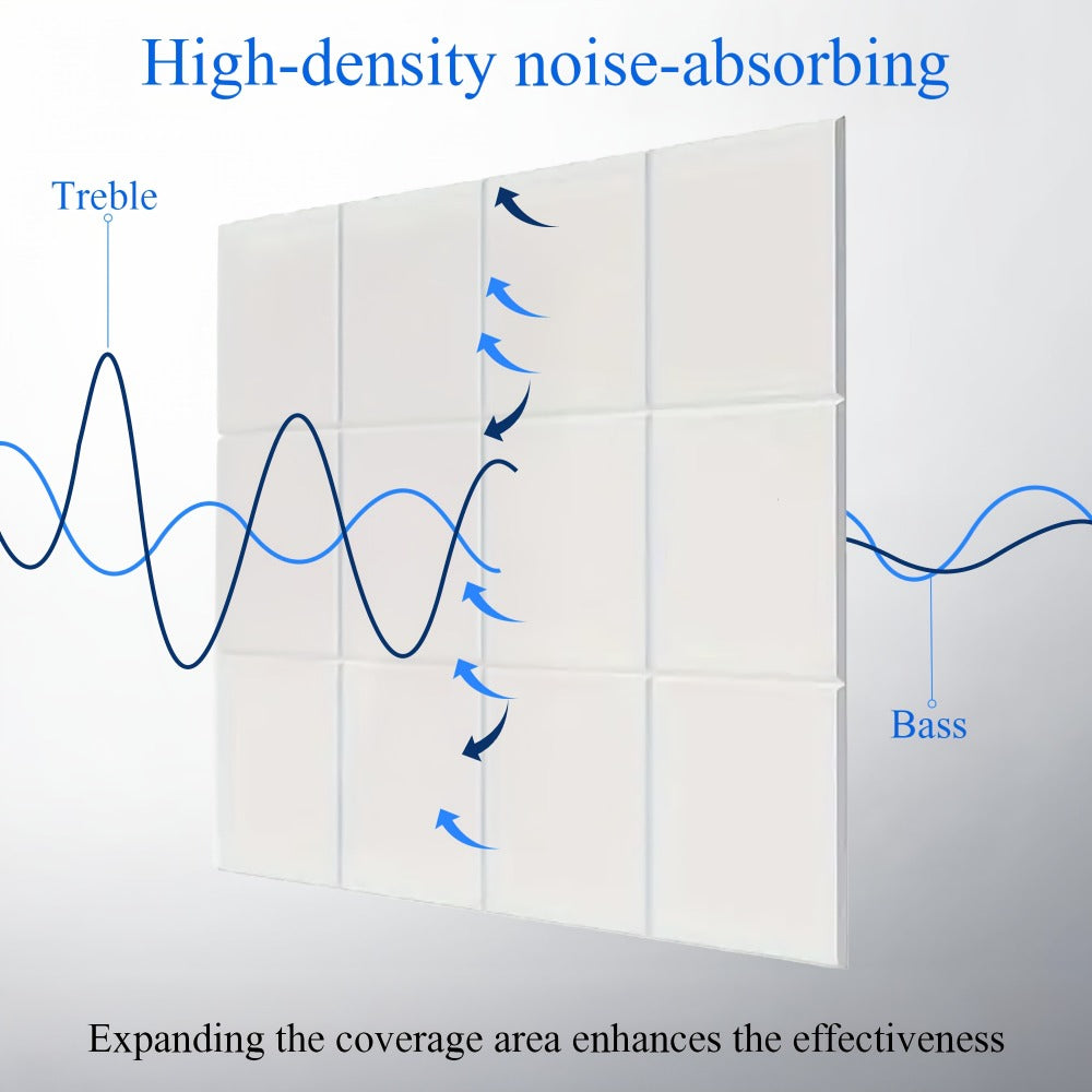 Self-Adhesive Acoustic Wall Panels, 12-Inch Sound Treatment Tiles detail image - detail view 8