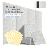Square sound insulation board 30L1H light gray 48 pieces