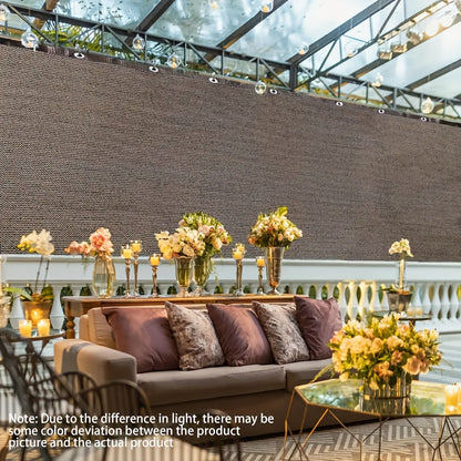 Shade Net shown in the Coffee Color, 196.85*236.22in option