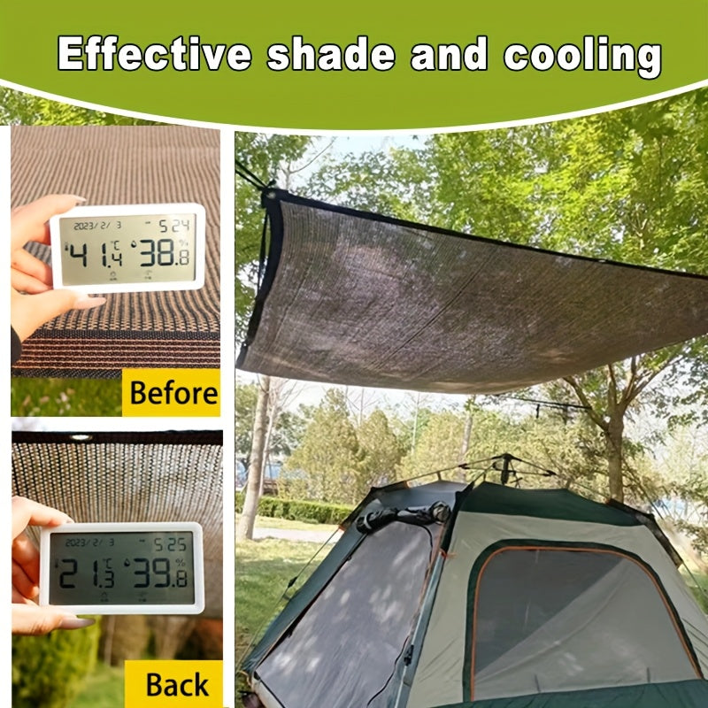Shade Net shown in the Coffee Color, 78.74*78.74in option