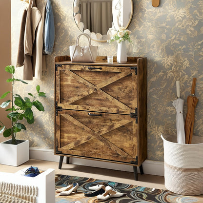 Shoe Cabinet with Large-Capacity Storage, Entryway Shoe Organizer detail image - detail view 30