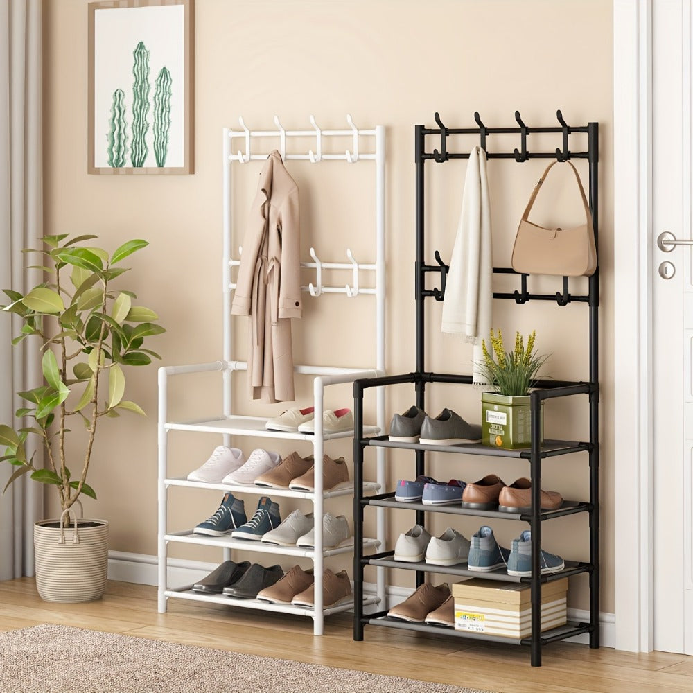 Shoe Rack with Tool-Free Assembly for Organized Everyday Storage in Entryway detail image