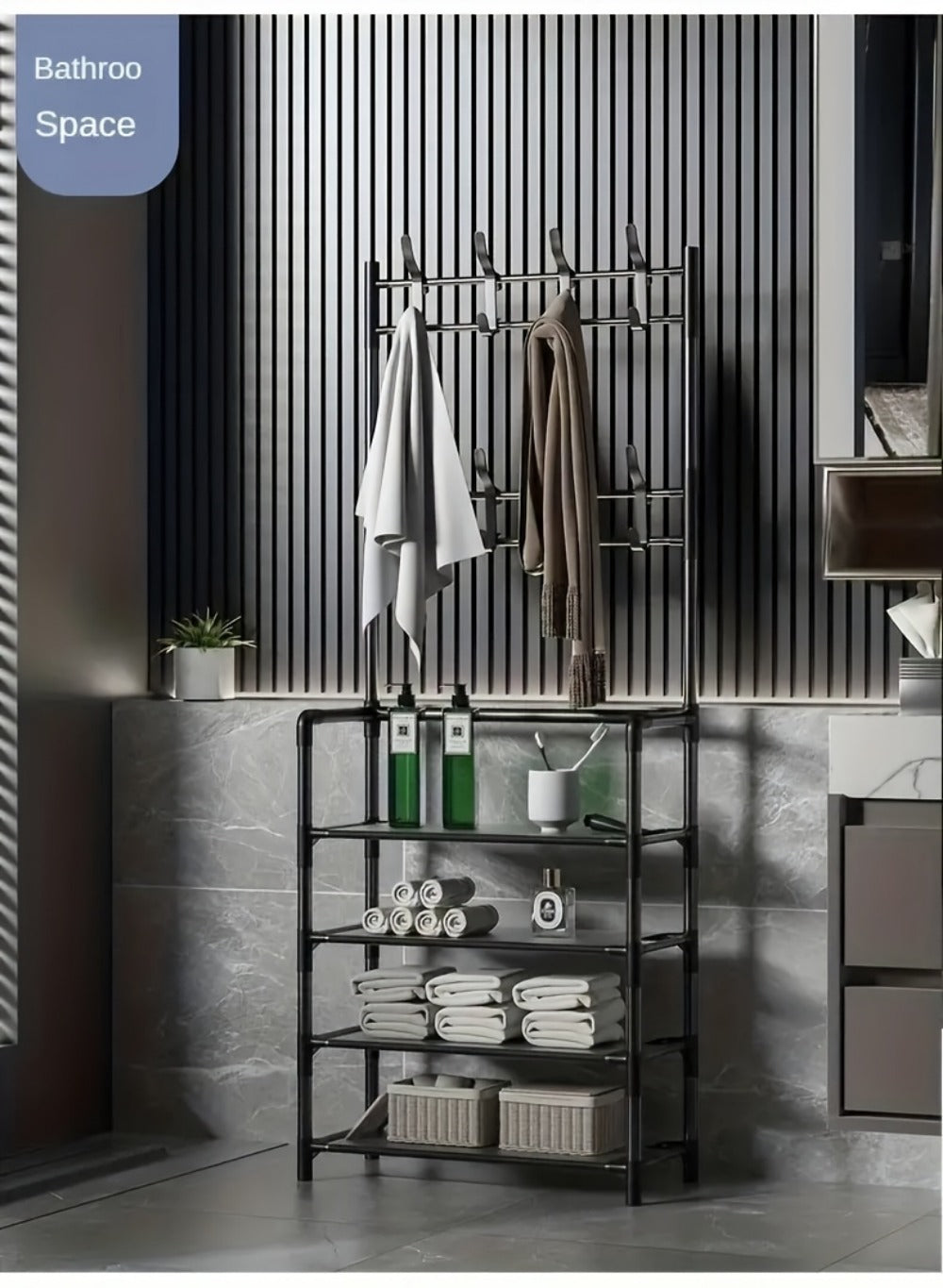 Shoe Rack with Tool-Free Assembly for Organized Everyday Storage in Entryway detail image - detail view 23