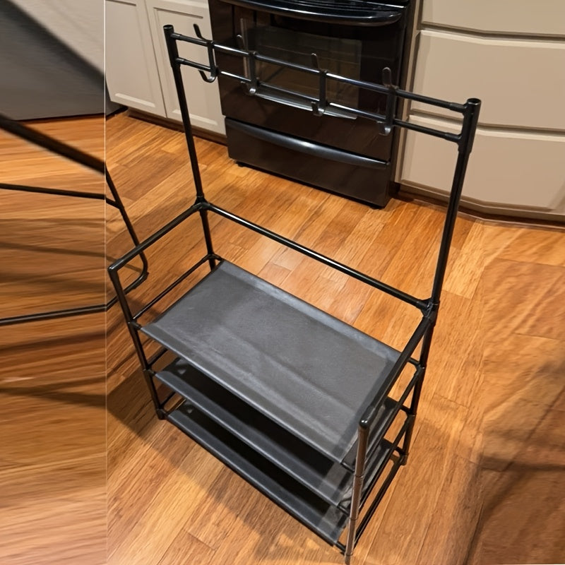 Shoe Rack shown in the Three Layers Of Black option