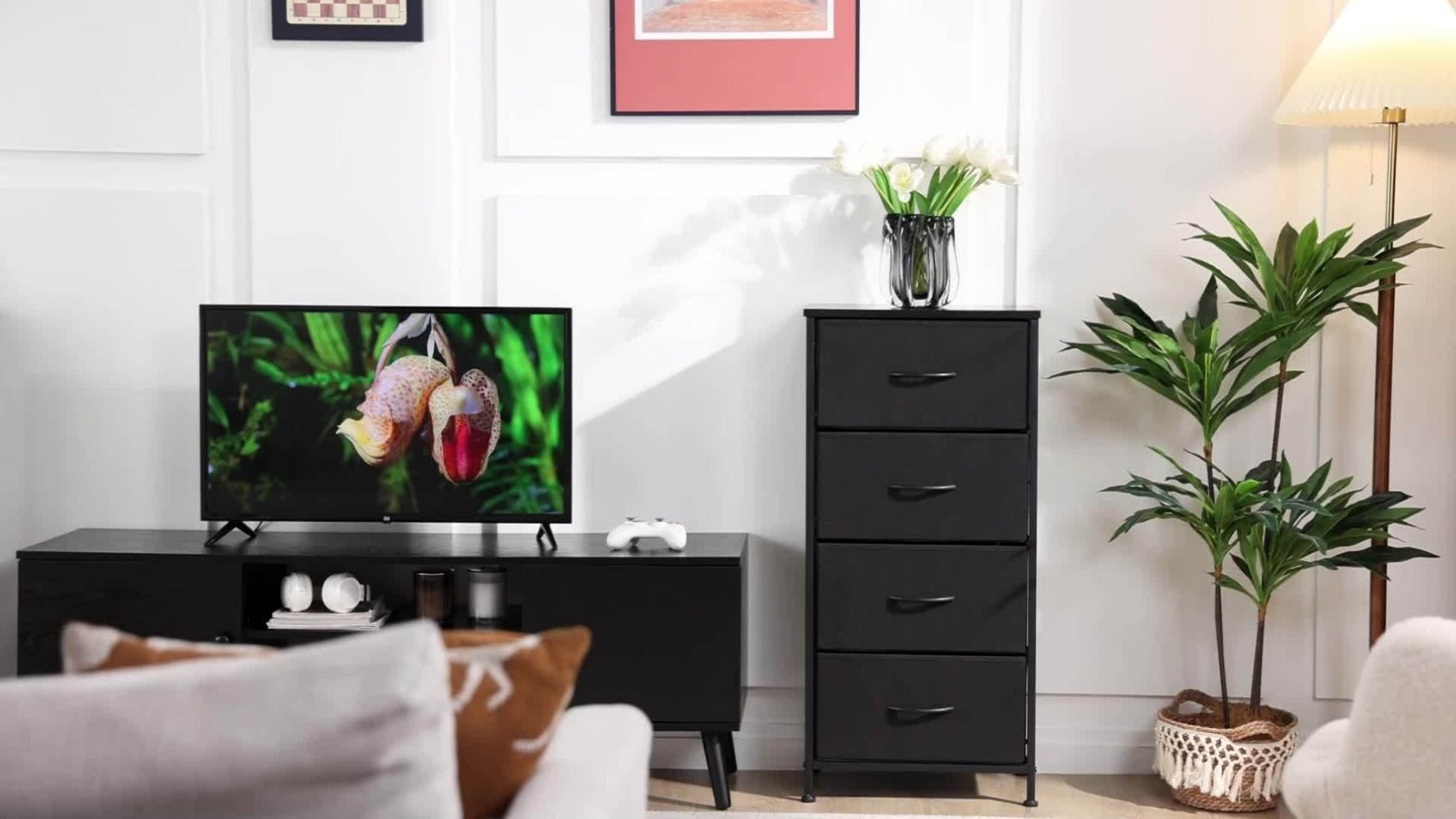 Slim Wood Dresser with Multiple Color Options, Drawer Storage Cabinet detail image - detail view 16
