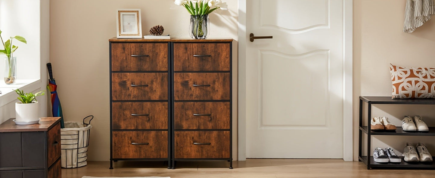 Slim Wood Dresser with Multiple Color Options, Drawer Storage Cabinet detail image - detail view 17