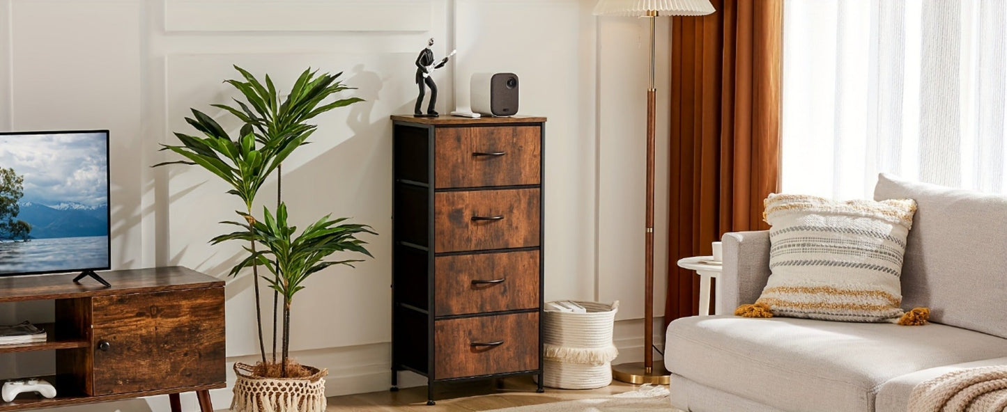 Slim Wood Dresser with Multiple Color Options, Drawer Storage Cabinet detail image - detail view 21