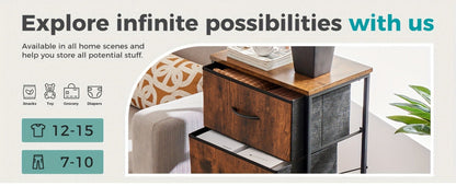 Slim Wood Dresser with Multiple Color Options, Drawer Storage Cabinet detail image - detail view 22