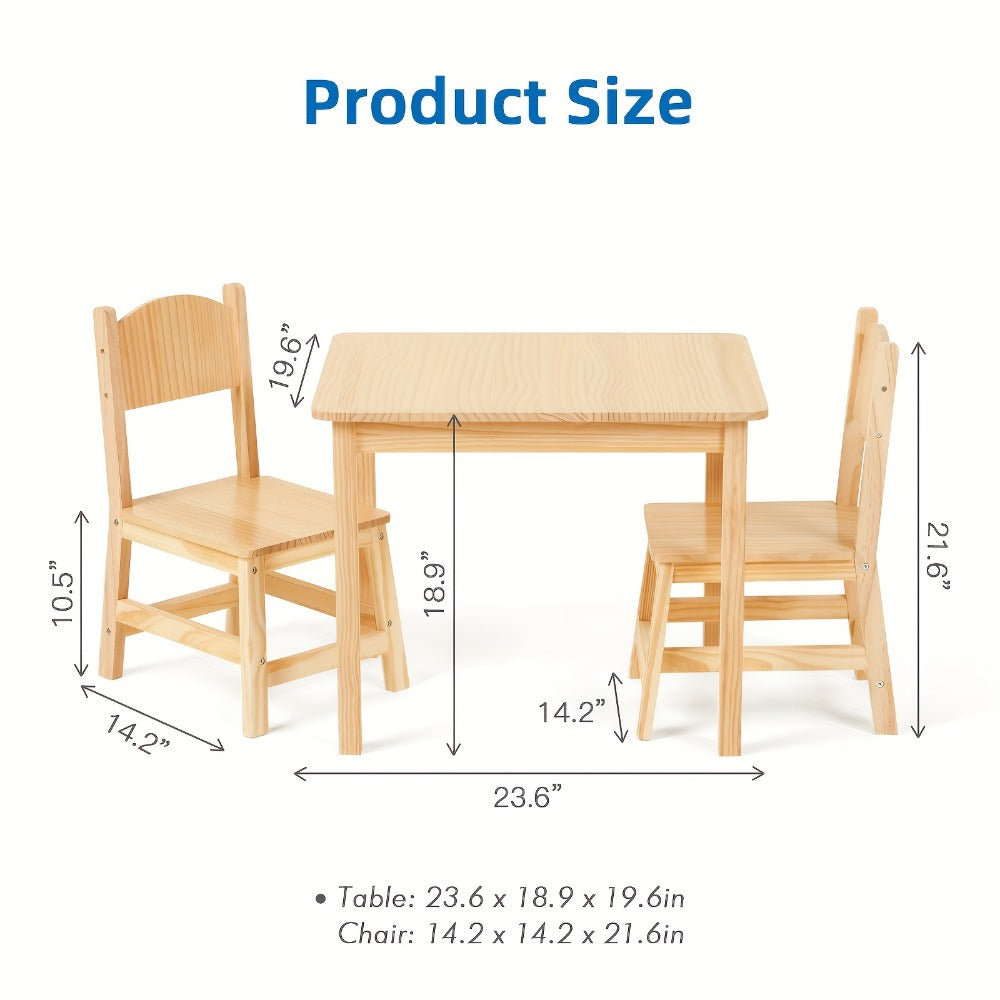 Solid Wood Kids Table And Chair Set for Kids' Room and Bedroom detail image - detail view 4
