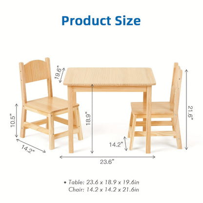Solid Wood Kids Table And Chair Set for Kids' Room and Bedroom detail image - detail view 4