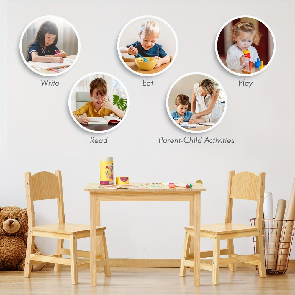 Solid Wood Kids Table And Chair Set for Kids' Room and Bedroom detail image - detail view 5