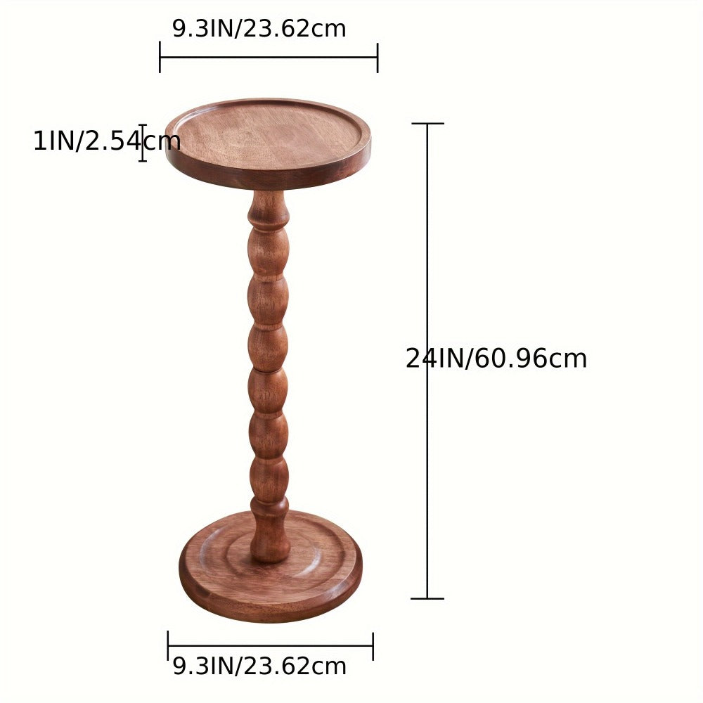 Solid Wood Side Table, Small Accent Table for Work, Display, and Everyday Use detail image - detail view 11