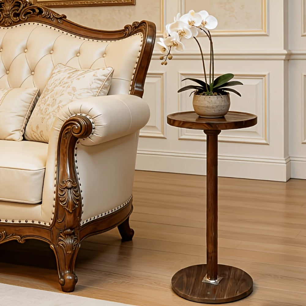Solid Wood Side Table, Small Accent Table for Work, Display, and Everyday Use detail image - detail view 12