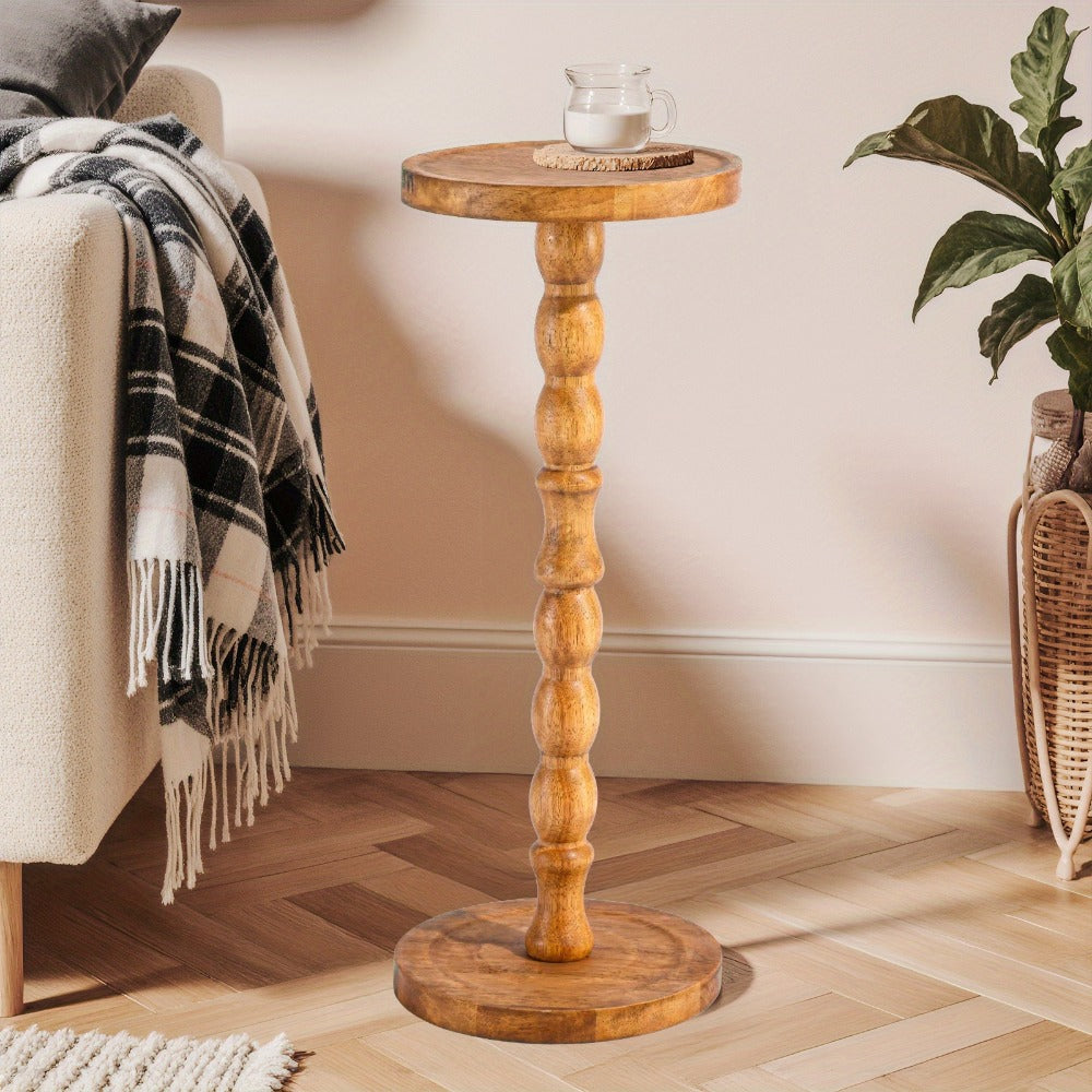 Solid Wood Side Table, Small Accent Table for Work, Display, and Everyday Use detail image
