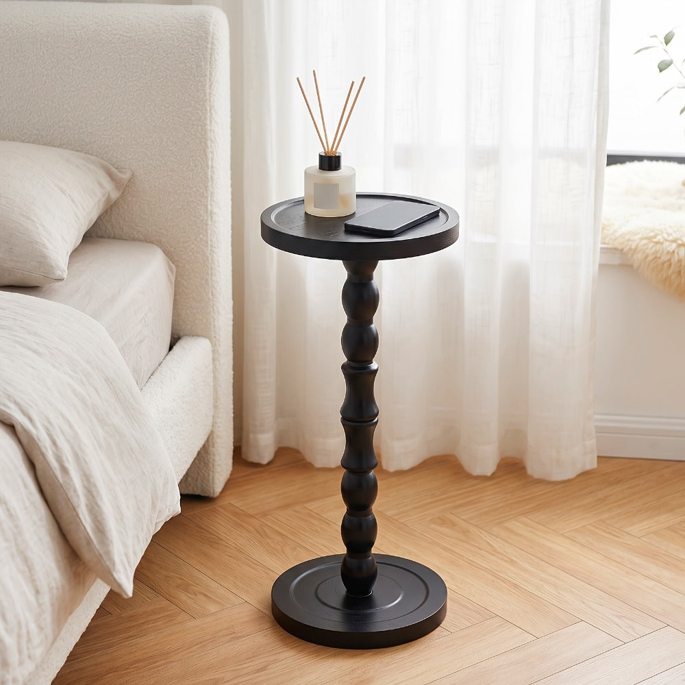 Solid Wood Side Table, Small Accent Table for Work, Display, and Everyday Use detail image - detail view 3